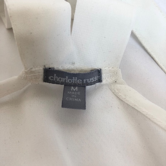 White Front Ruffle Tank - Picture 3 of 6